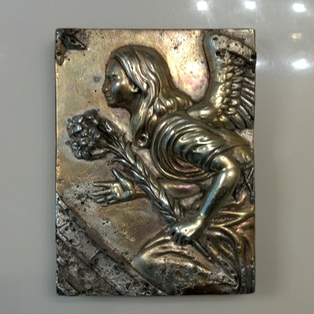 Sid Dickens SZ-09 "Virgo" silver Memory Block wall tile zodiac *Rare & Retired*